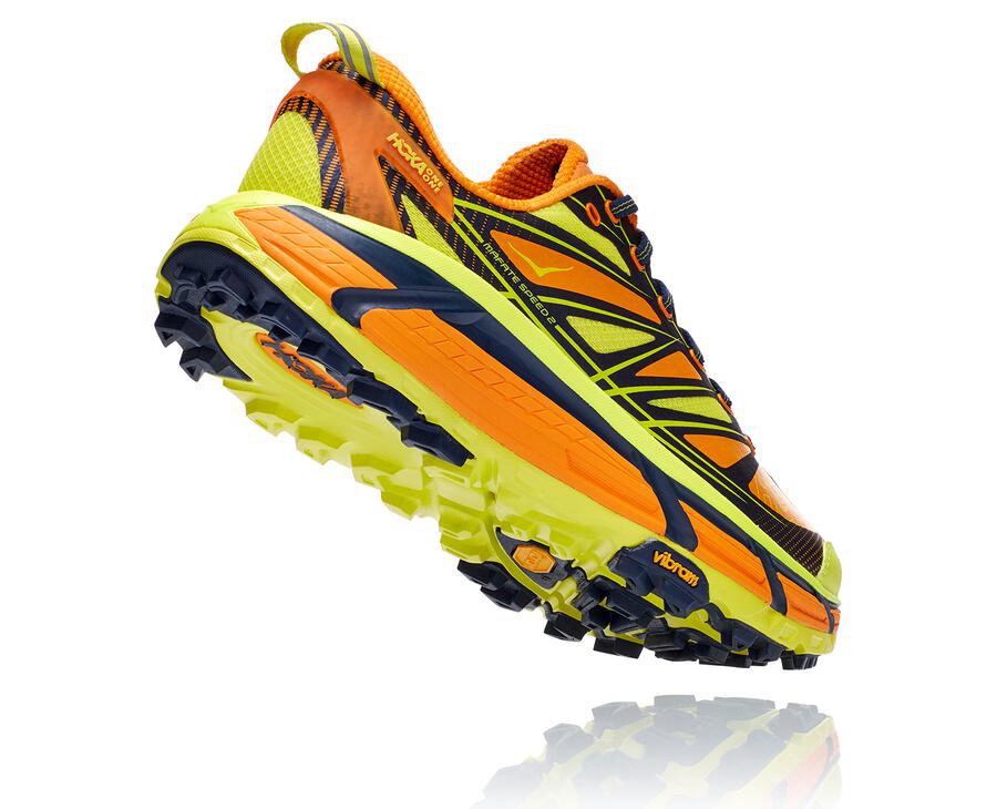 Hoka One One Spor Ayakkabı Erkek Açık Altın/Pembe - Mafate Speed 2 - GC5940326